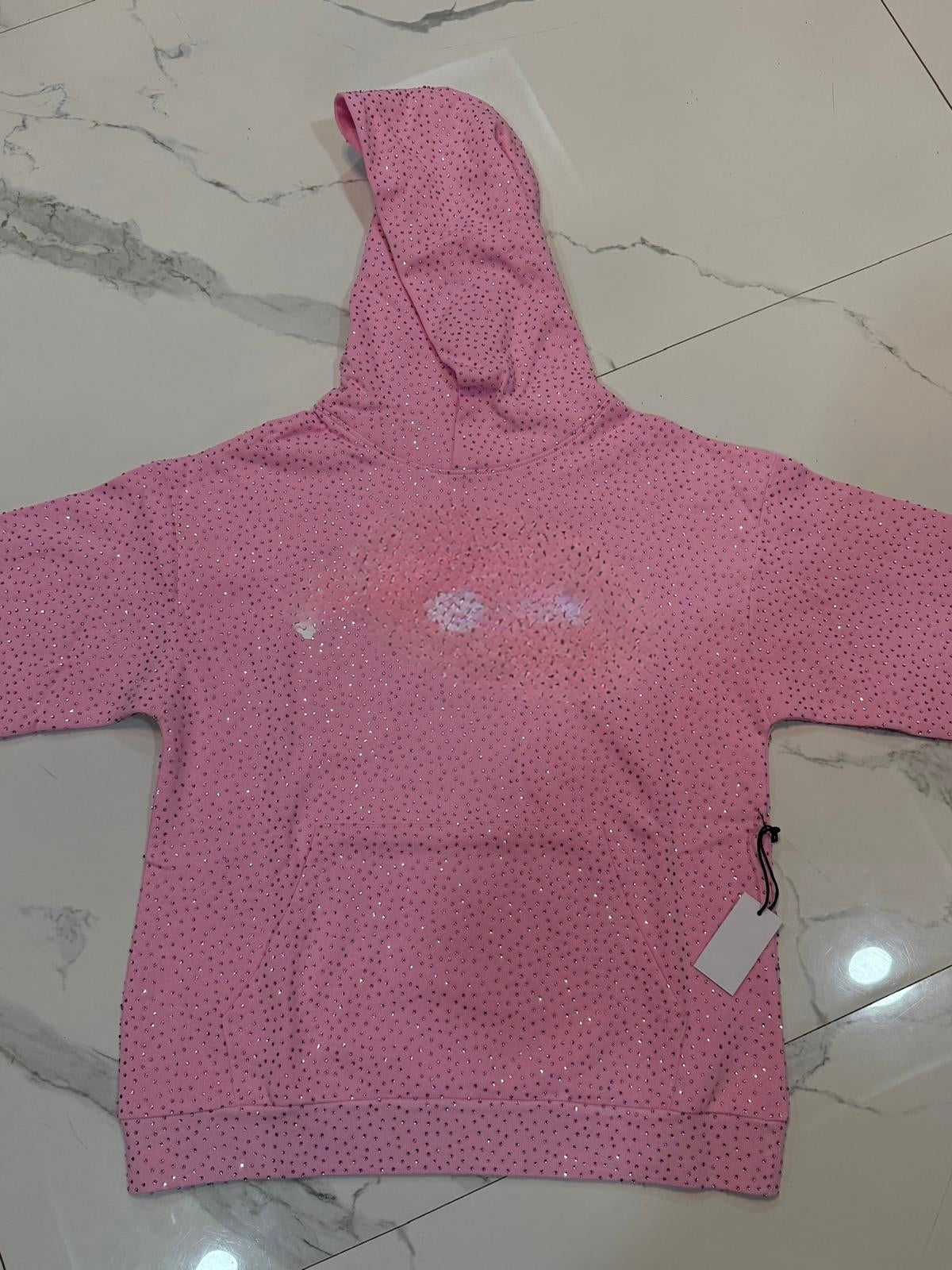 Pink spider hoodie