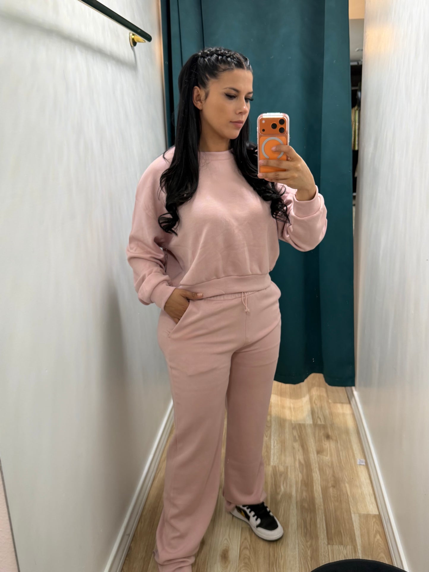 Pink set sweater