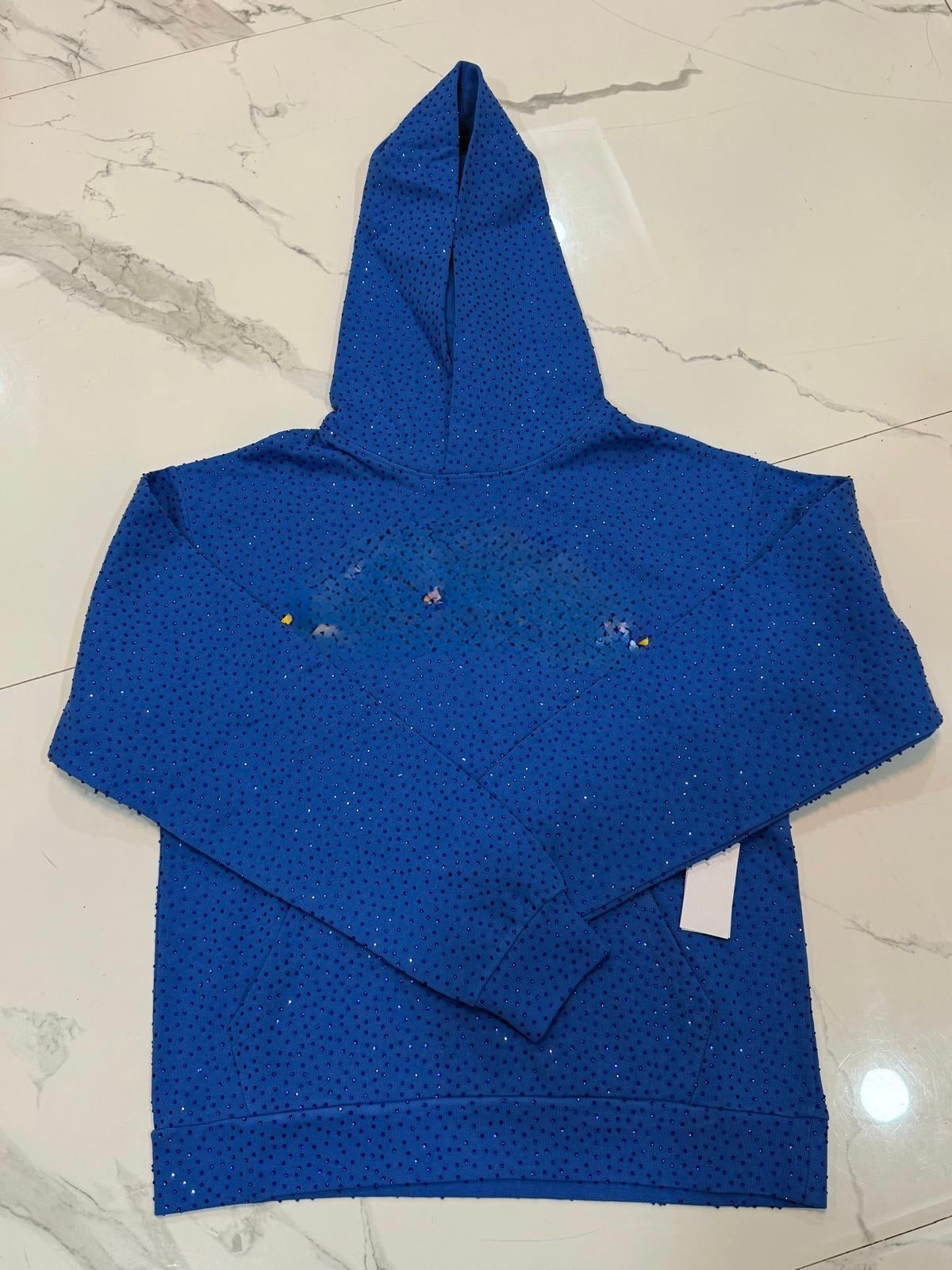 Blue spider hoodie