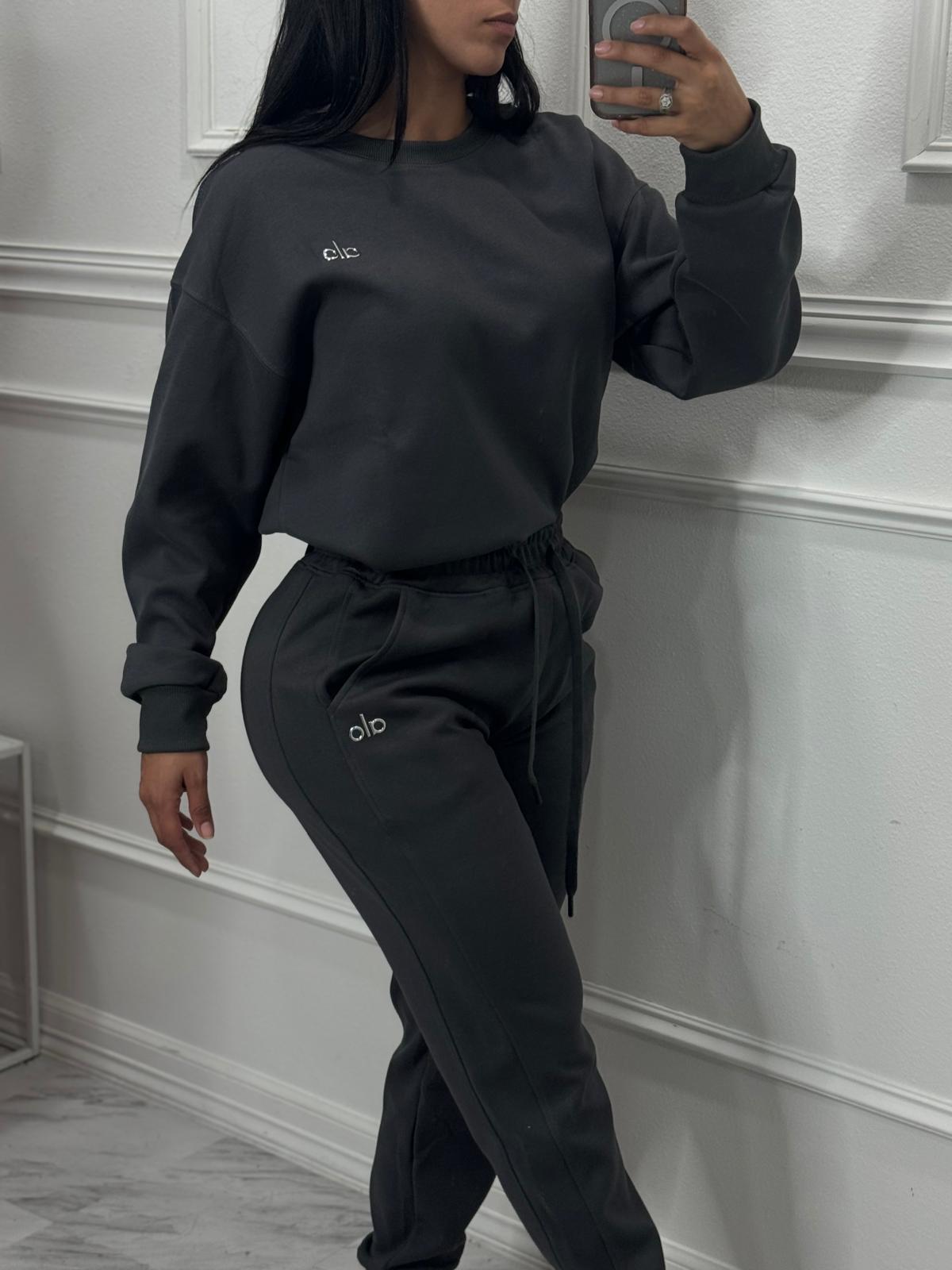 DARK GRAY PANTS SET
