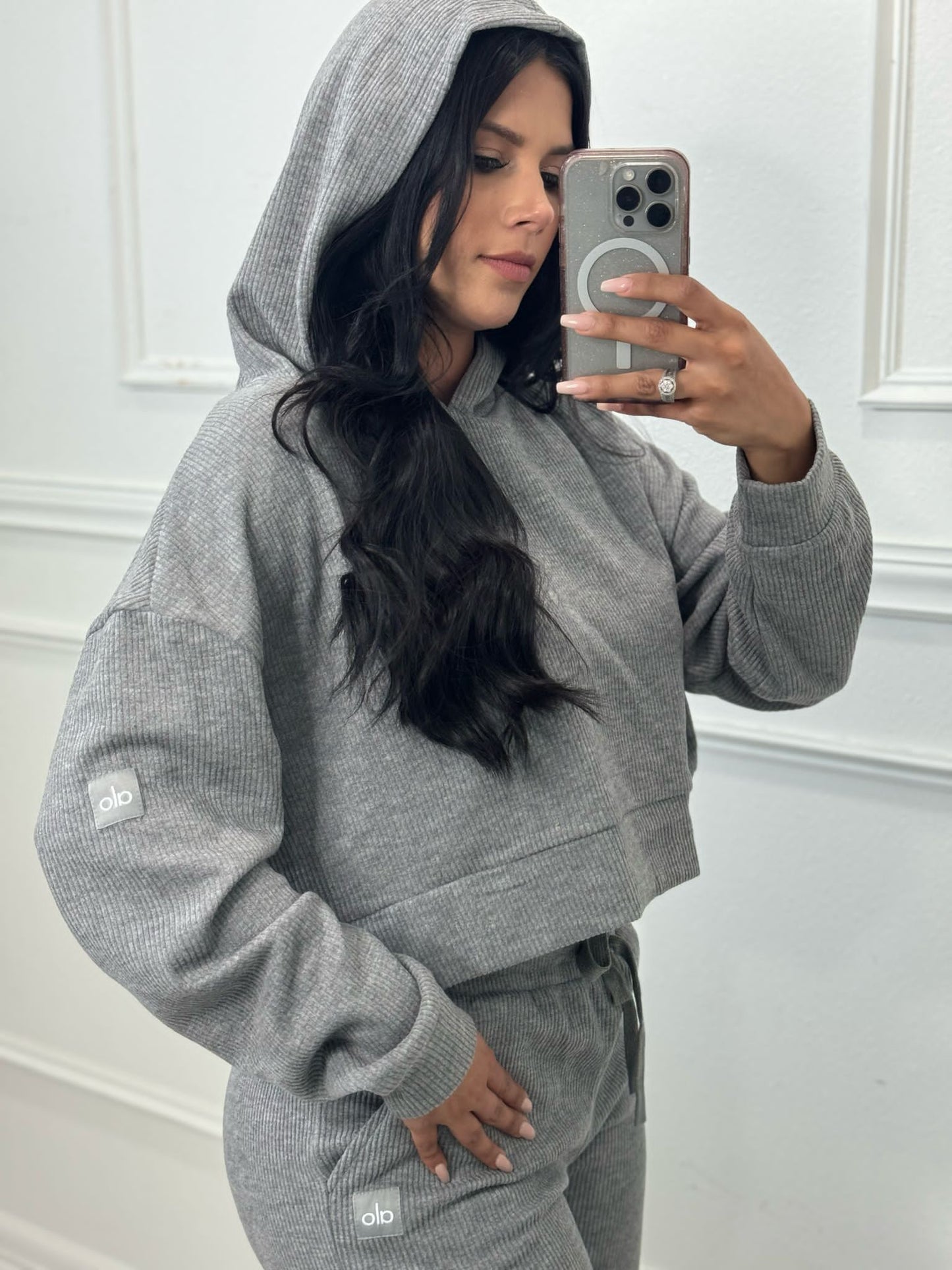 Gray-light pants set