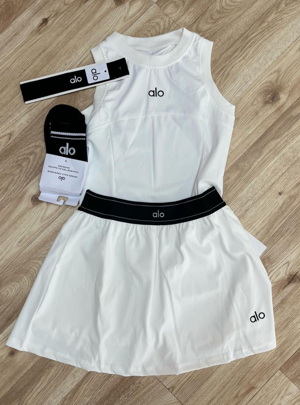 Set falda blanco