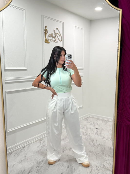 White loose pants