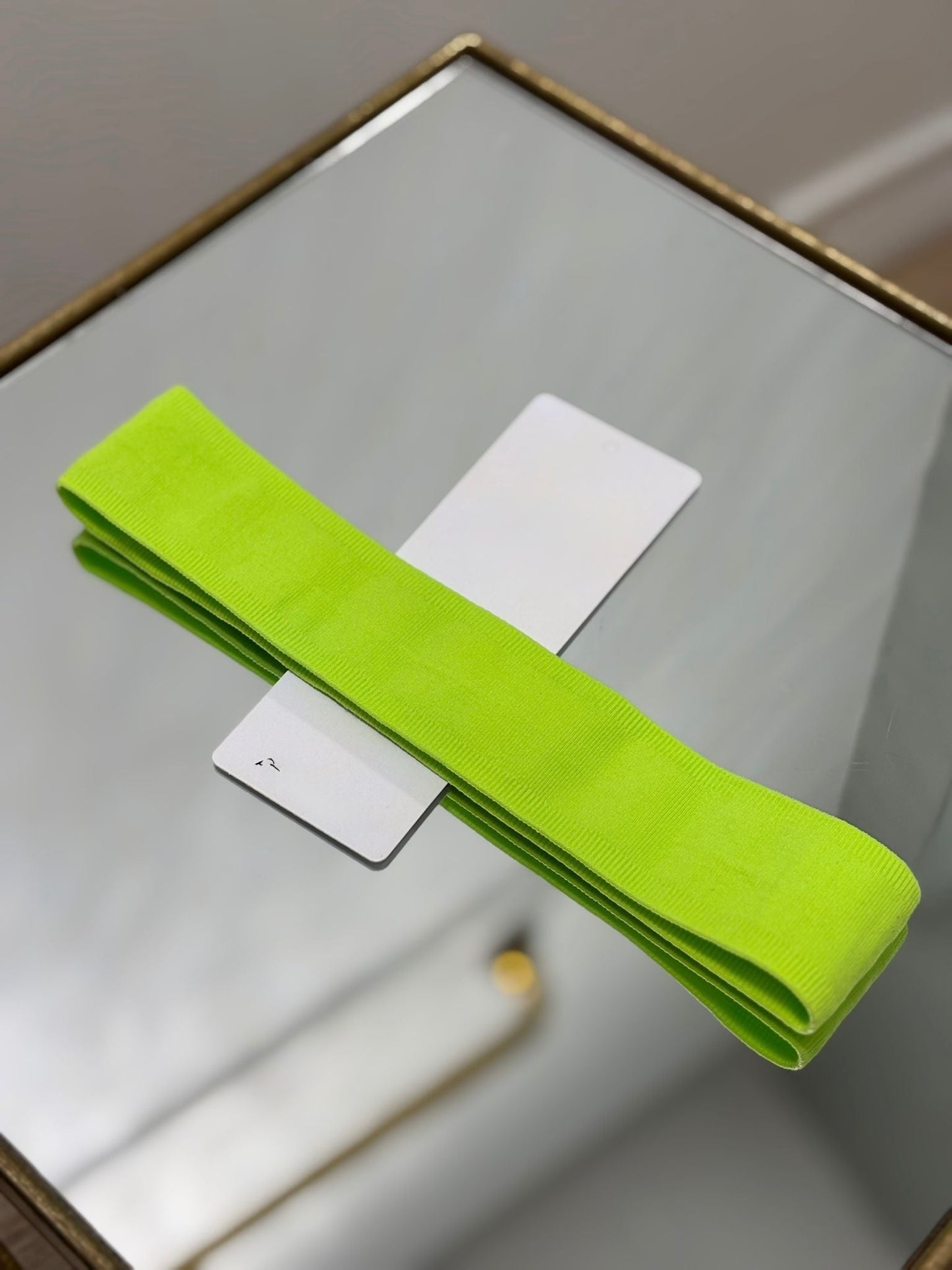 Neon green thin headband