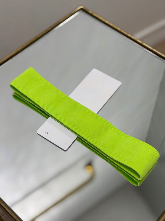 Neon green thin headband