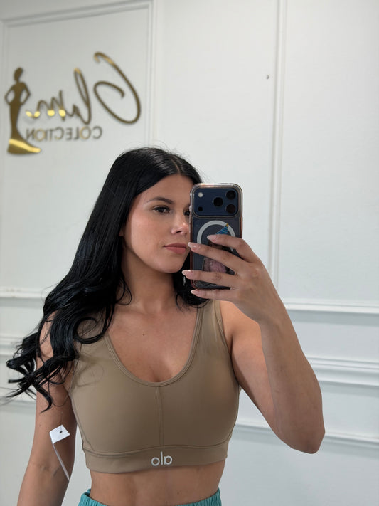 Mocha sport bra