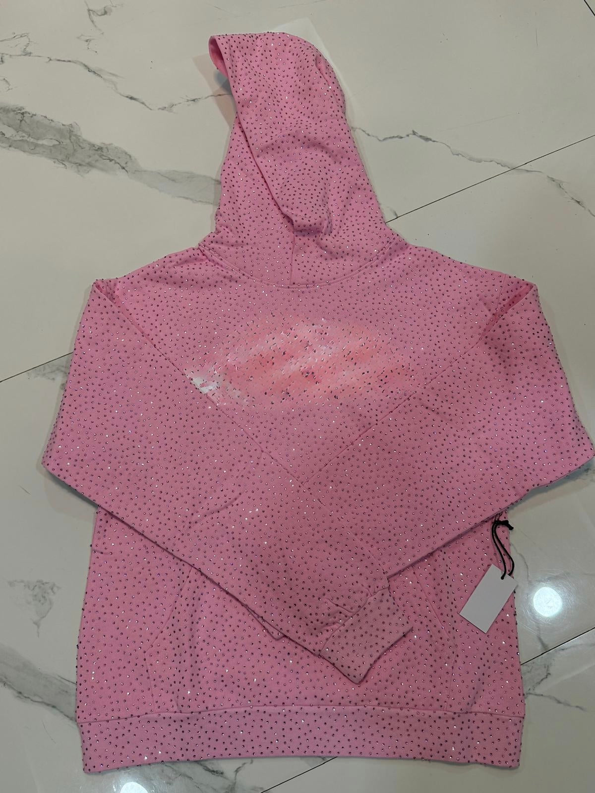 Pink spider hoodie