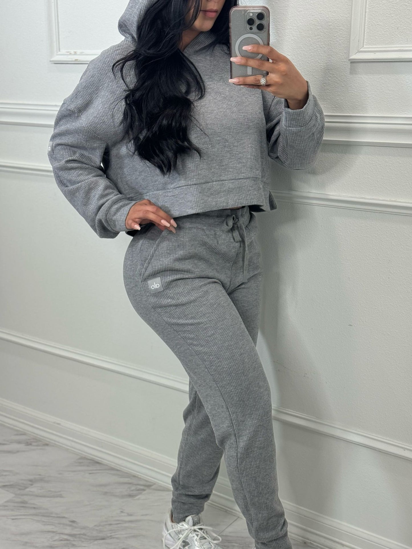 Gray-light pants set