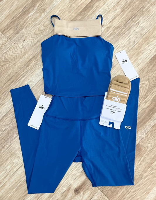 BLUE SET THANK SLEEVELESS TOP