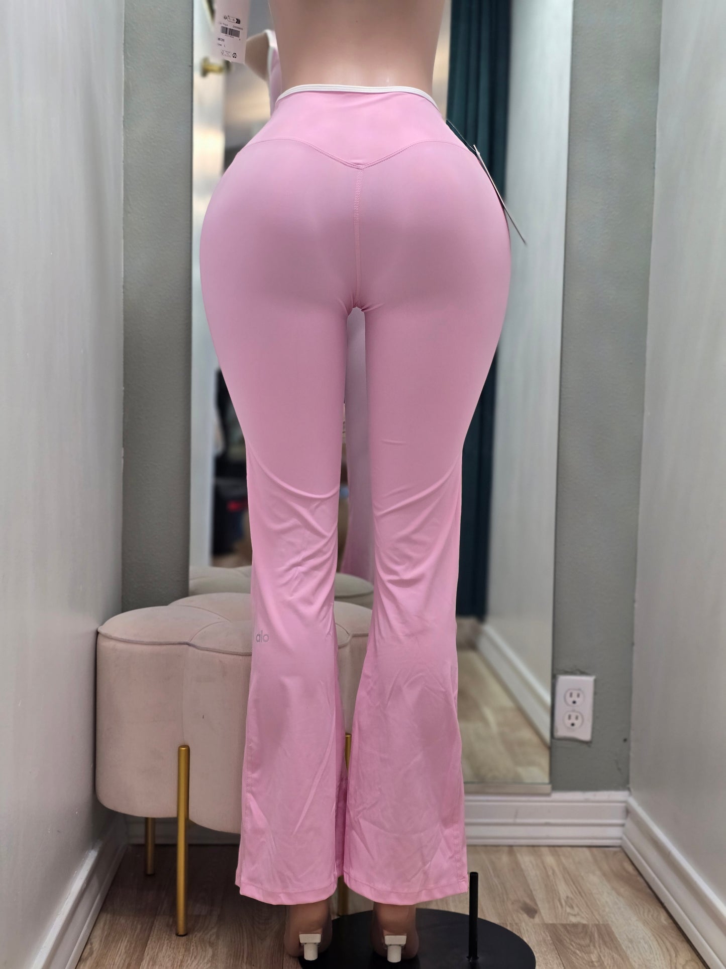 Pink campana leggings & top set