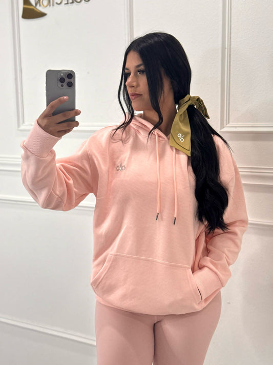 LIGHT PINK HOODIE